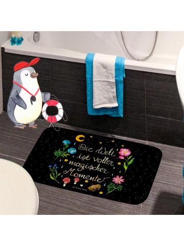 Mr. & Mrs. Panda Badteppich Magische Welt mit Spruch in Bunt