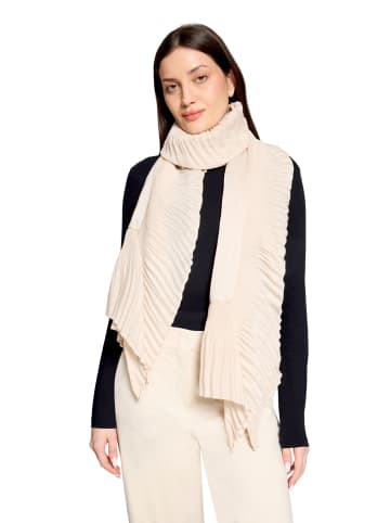 Betty Barclay Sommerschal mit Plissee in Grau Beige