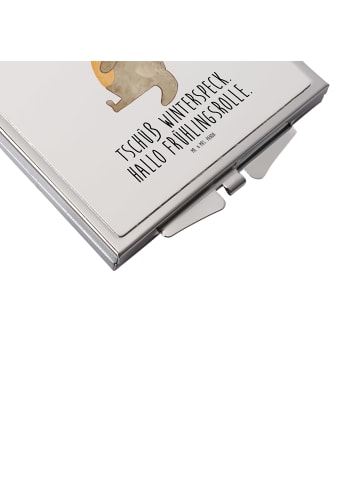 Mr. & Mrs. Panda Handspiegel Otter Bauch mit Spruch in Weiß