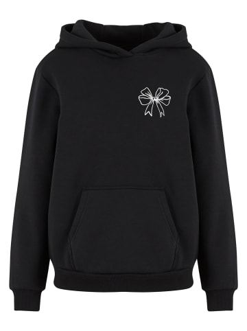 Mister Tee Mister Tee Good Vibes Bow Ladies Fluffy Hoody in black