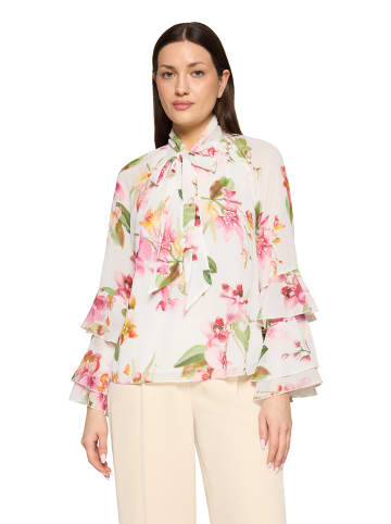 Vera Mont Chiffonbluse mit Volant in Cream/Rosé
