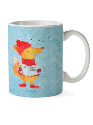 Mr. & Mrs. Panda Pott Fuchs Sänger ohne Spruch in Eisblau