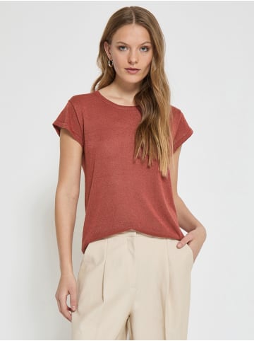 minus T-Shirt in Barn Red Met.