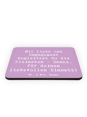 Mr. & Mrs. Panda magnet Spruch Liebevolle Erzieher mit Spruch in Lavendeltraum