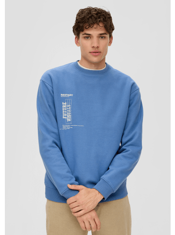 QS Sweatshirt langarm in Blau