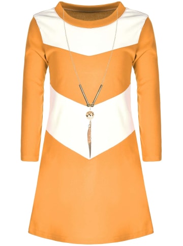 BEZLIT Kleid in Gold - Weiß