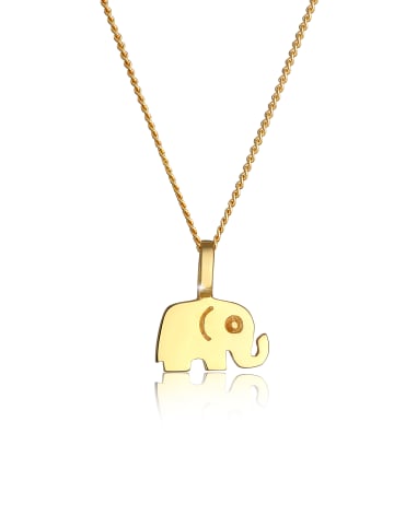 Elli Halskette 585 Gelbgold Elefant in Gold