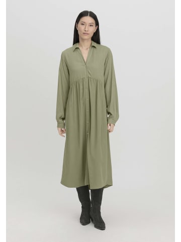 Hessnatur Kleid Midi Relaxed in seegras