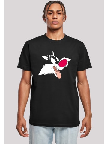 F4NT4STIC T-Shirt T-Shirt 'Looney Tunes Sylvester' in schwarz
