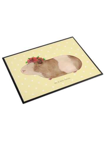 Mr. & Mrs. Panda Schreibunterlage Meerschweinchen Weisheit ohne ... in Gelb Pastell