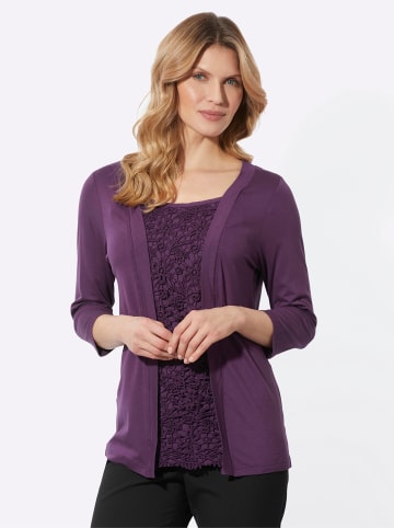 Sieh an! 2-in-1-Shirt in traube