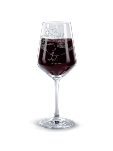 Mr. & Mrs. Panda Glas Rotwein Rabe Sombrero ohne Spruch in Transparent
