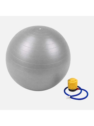 relaxdays Gymnastikball in Grau - Ø 75 cm