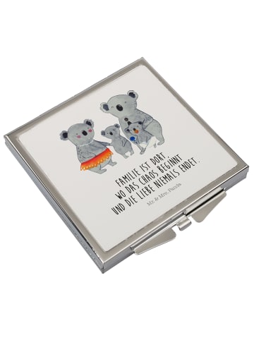 Mr. & Mrs. Panda Frauen Spiegel Koala Familie mit Spruch in Weiß