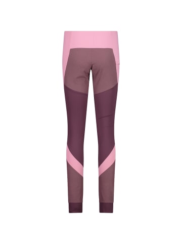 Campagnolo Outdoorhose Woman Hybrid Pant Tight in Pflaume