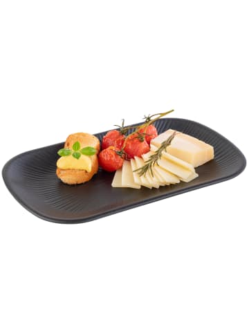 APS GN 1/4 Tablett in schwarz, 26,5 x 16,2 cm, H: 2,5 cm
