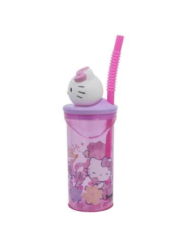 Hello Kitty Stor Trinkbecher 3D Kinderbecher & Strohhalm-Tumbler 360ml