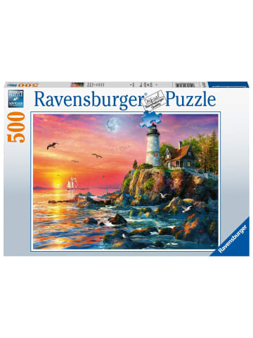 Ravensburger Ravensburger Puzzle 16581 - Leuchtturm am Abend - 500 Teile Puzzle für...