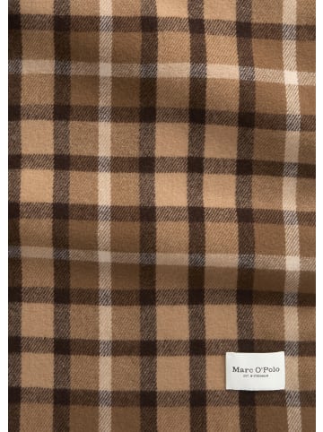 Marc O'Polo Karierter Wollschal in Medium Beige