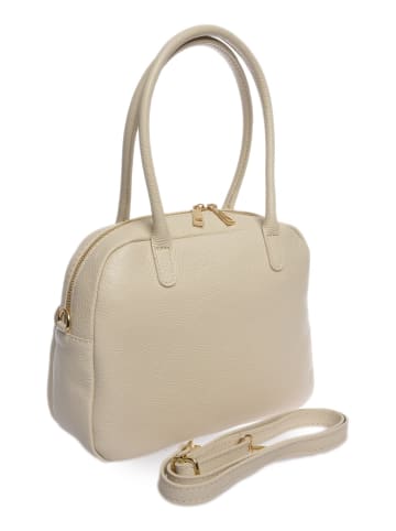 Carla Ferreri Henkeltasche in Beige