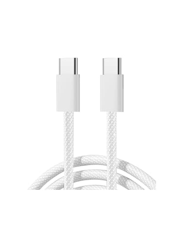 COFI 1453 USB-C/USB-C-Kabel - Ladekabel Joyroom Ben Series 60 W 1 m – weiß in Weiß