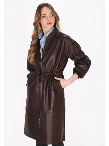 DreiMaster Women Coat in coffee brown