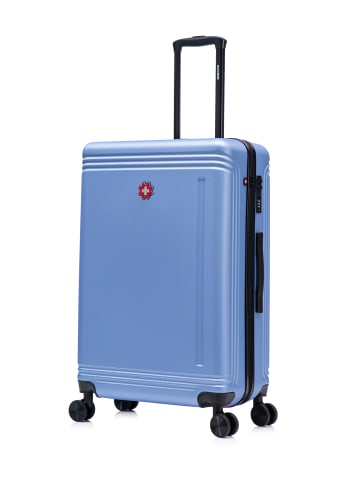 SWISS KOPPER Großer Hartschalenkoffer GSTAAD in Blau (100L)
