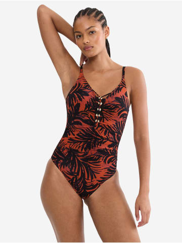 Triumph Badeanzug Red Label Summer Palm in BROWN - DARK COMBINATION