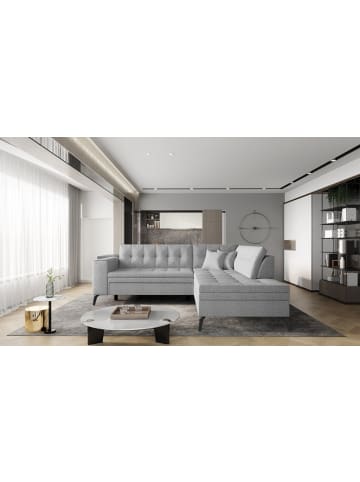 MF Design Lenny Recamiere Rechts in Grau -  (L) 210 x (B) 260 x (H) 93 cm