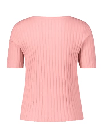 Betty Barclay Basic Shirt mit Rippenstruktur in Salmon Rose