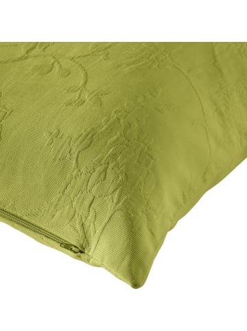 Erwin Müller Jacquard, Baumwollmischung Kissenhülle Arnsberg in apfelgrün