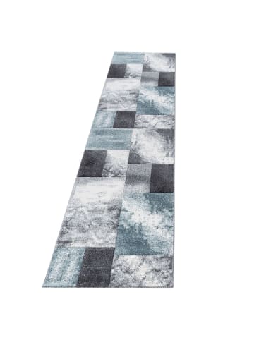 Teppich Boss Kurzflor Teppich Hara Blau