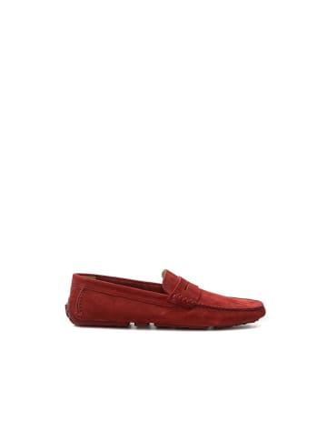 Bally Bordeaux Leder Mokassin