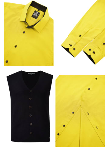 Rusty Neal Hemd mit Weste in Gelb