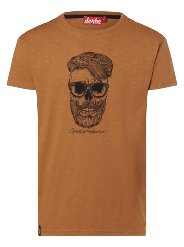 Derbe T-Shirt in camel