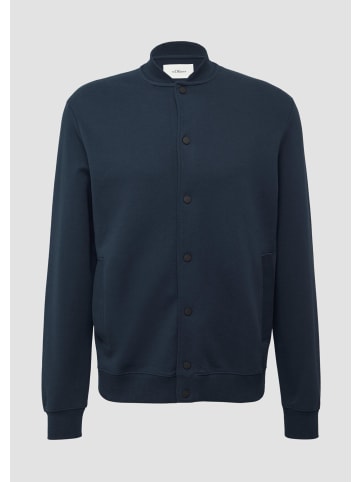s.Oliver Sweatshirt Jacke in 5852_tiefblau