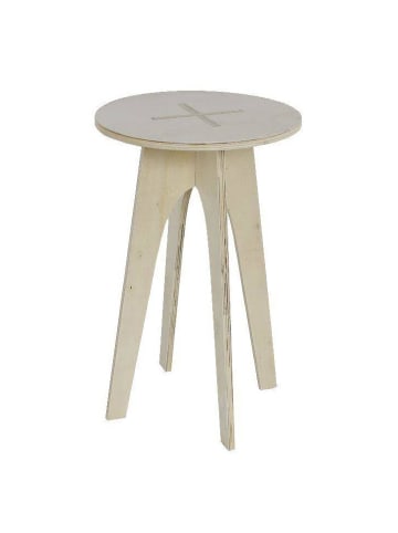 Today Kaffeetisch rund Simplicity, Holz in Beige, Ø 30 x (H) 50 cm