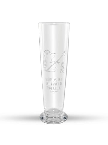 Mr. & Mrs. Panda Bier Glas Igel Grillen mit Spruch in Transparent