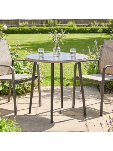 Outsunny Gartentisch,Ø80 x 74H cm,Grau
