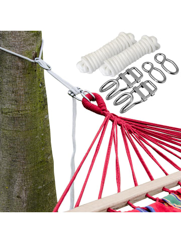 AMANKA Hängematten Befestigung Achterhaken + L-Haken bis 160 KG weiss