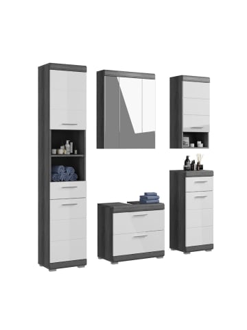 ebuy24 Badmöbelset Scout Weiß 164 x 34 cm