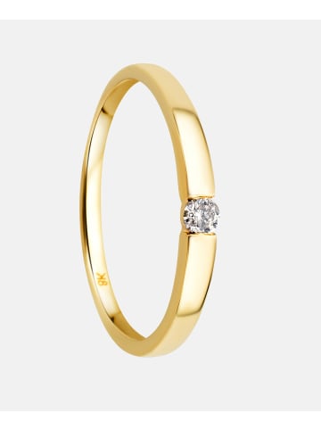 Diamant L'éternel Ring aus 333 Gelbgold mit 0.05 Karat Diamant