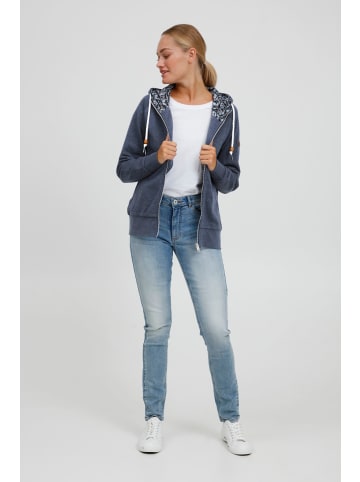 Oxmo Kapuzensweatjacke in blau