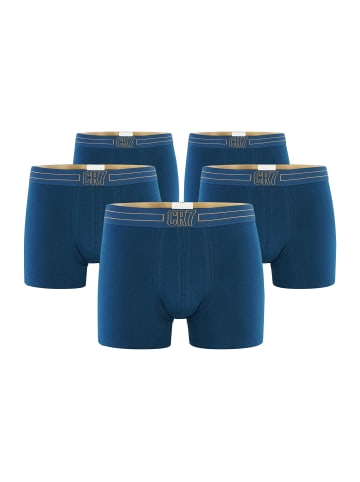 CR7 Retro Boxer Basic Organic in Blau