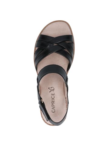 Caprice Sandalette in BLACK SOFTNAP.