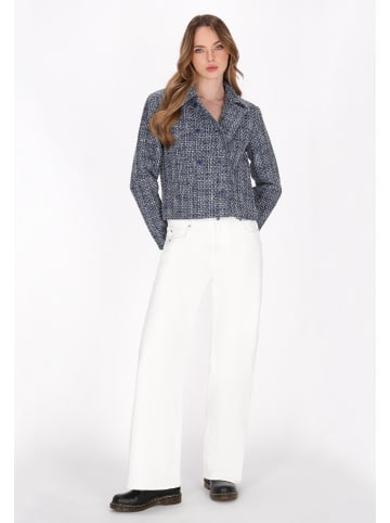 DreiMaster Vintage Women Jacket in blue multicolor