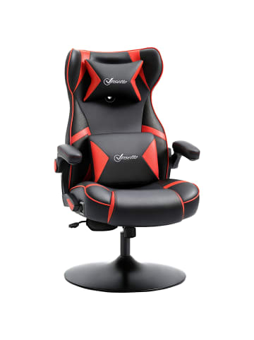 Vinsetto Gamingsessel-69L x 73B x 118H cm-Rot+Schwarz