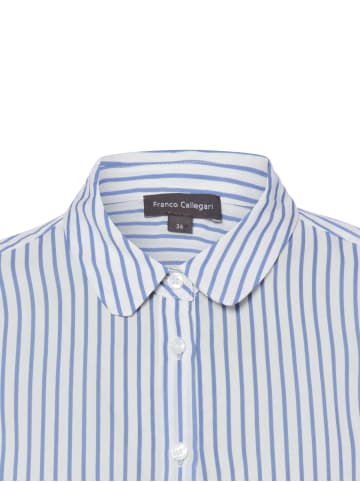 Franco Callegari Bluse Samantha in blau weiß