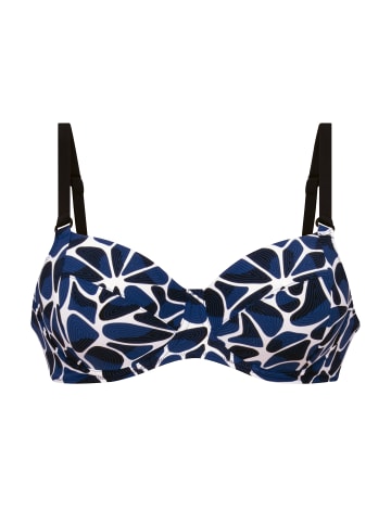 Anita Bikini-Top Blue Depths in Schwarz / Pool Blue