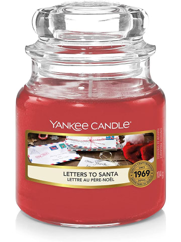 Yankee Candle Duftkerze Letters To Santa Small Jar 104g in Rot